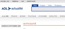 AOL actualité : Optimisation du site