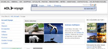 AOL Voyage : Optimisation du site